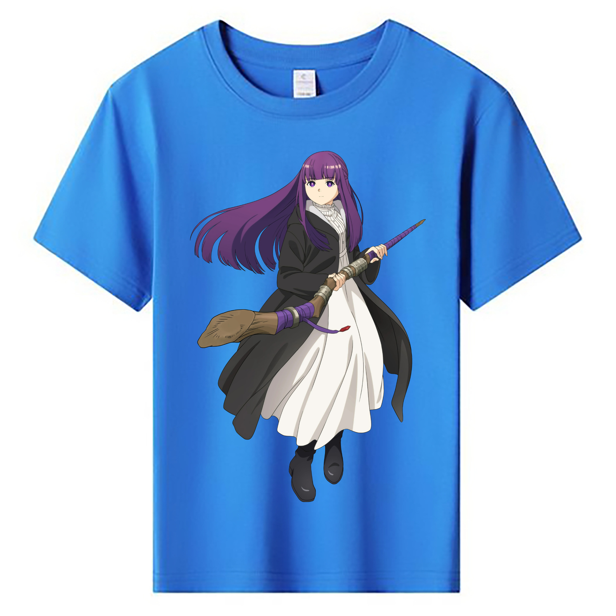 （画像用） 葬送のフリーレン Frieren 綿100％キッズTシャツ（フロントプリント）